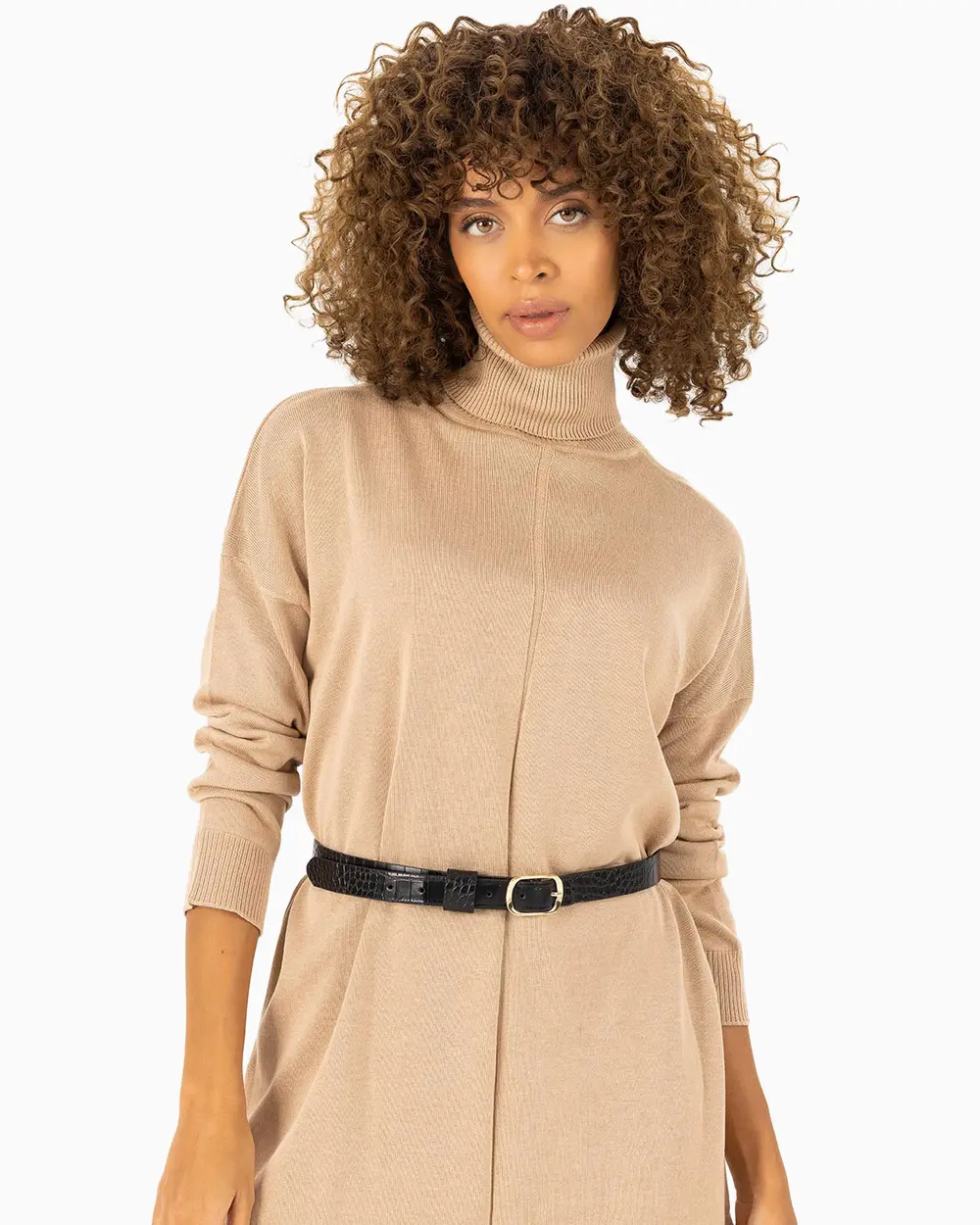  Turtleneck Knitwear Tunic