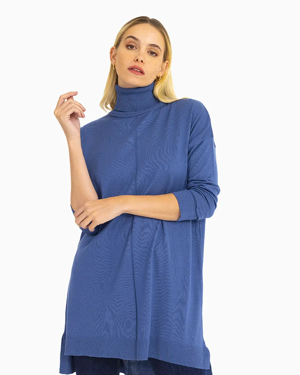  Turtleneck Knitwear Tunic