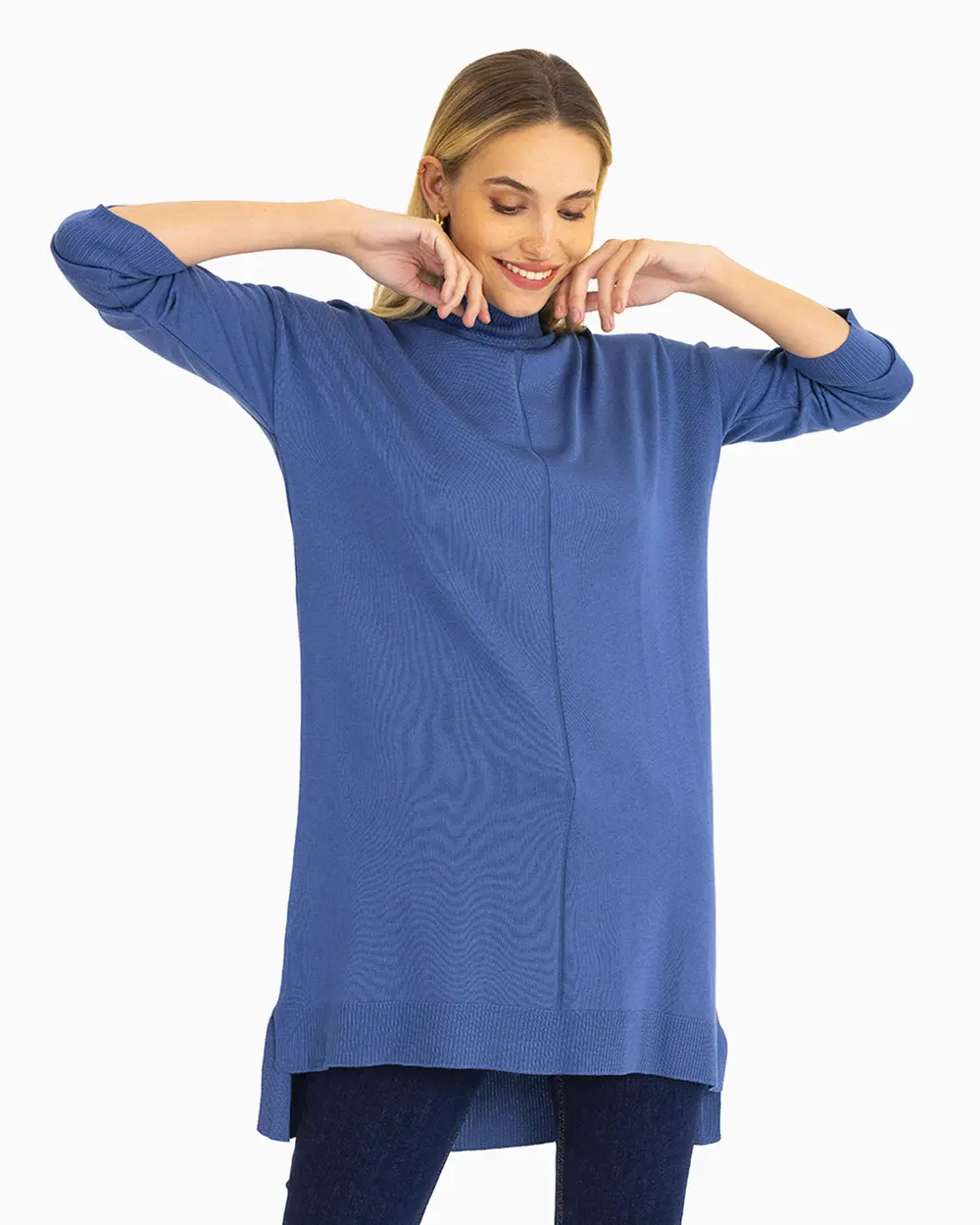  Turtleneck Knitwear Tunic