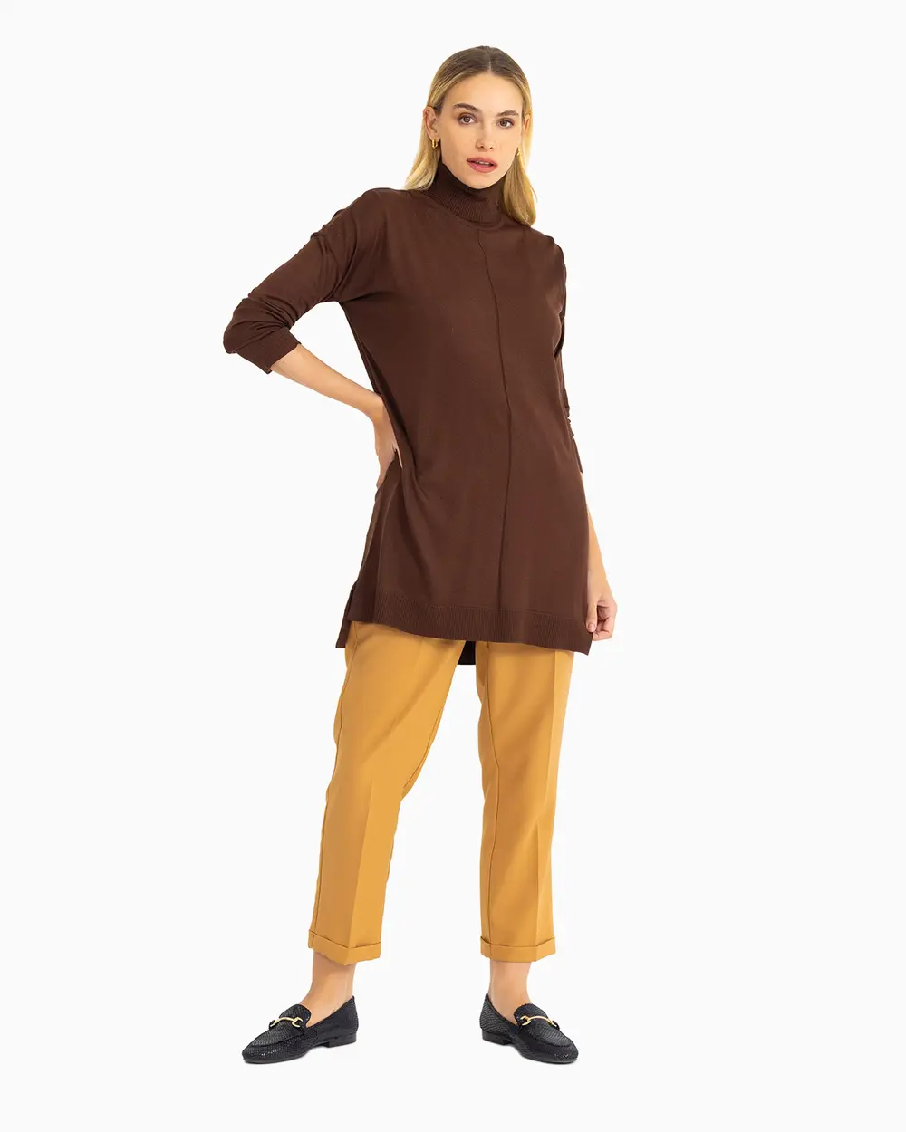  Turtleneck Knitwear Tunic