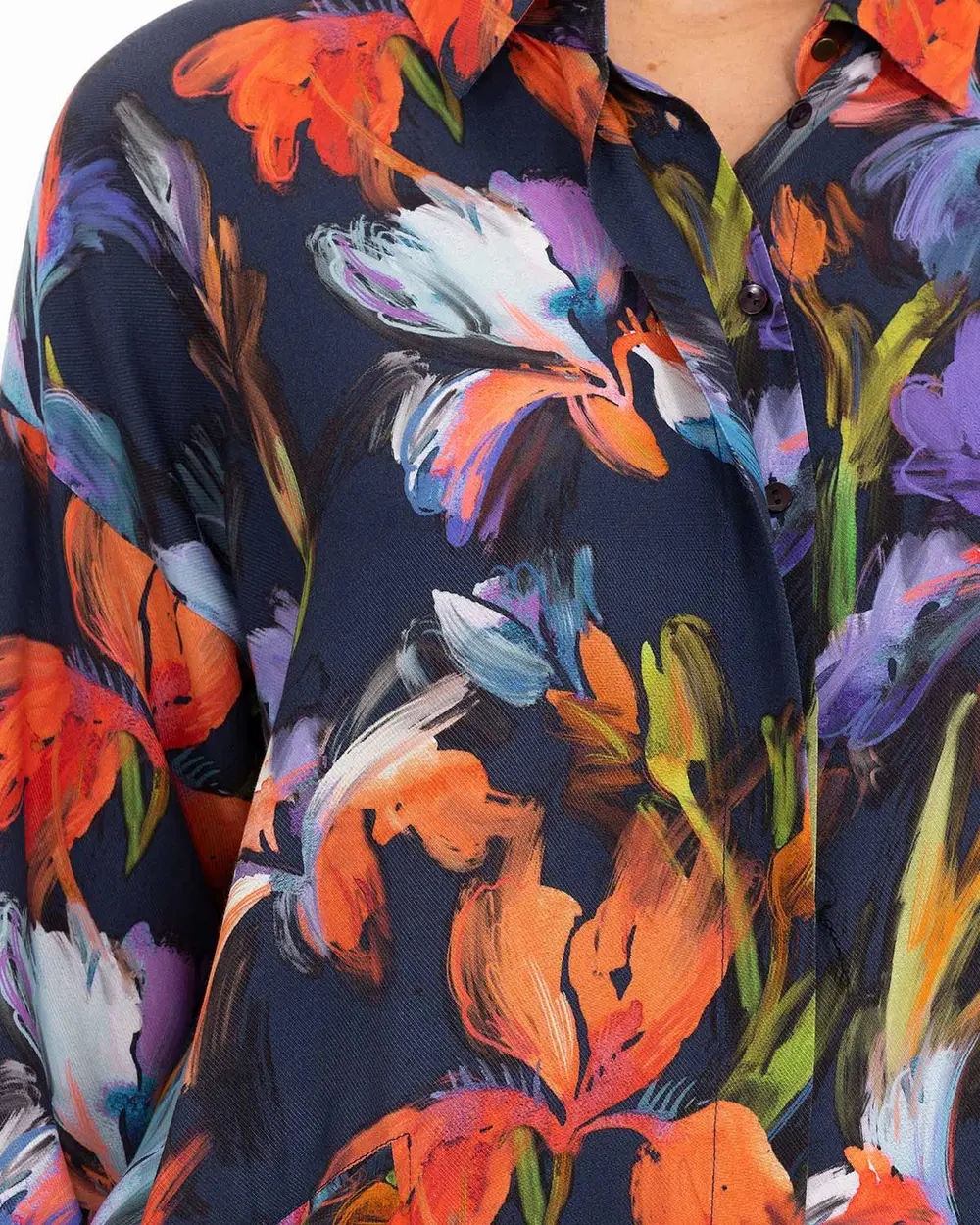 Çiçek Desenli Midi Boy Tunik