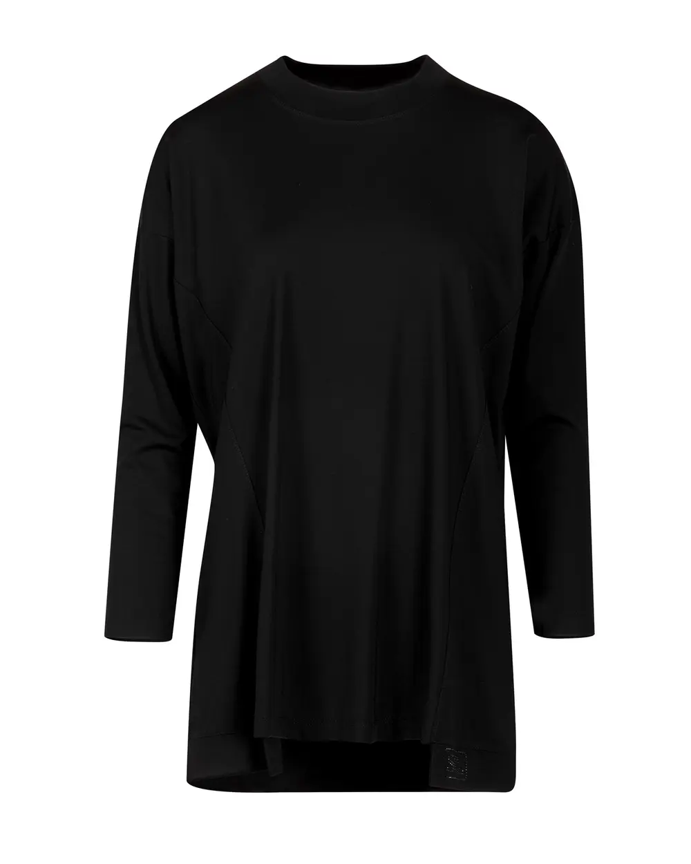  Round Neck Long Sleeve Tunic