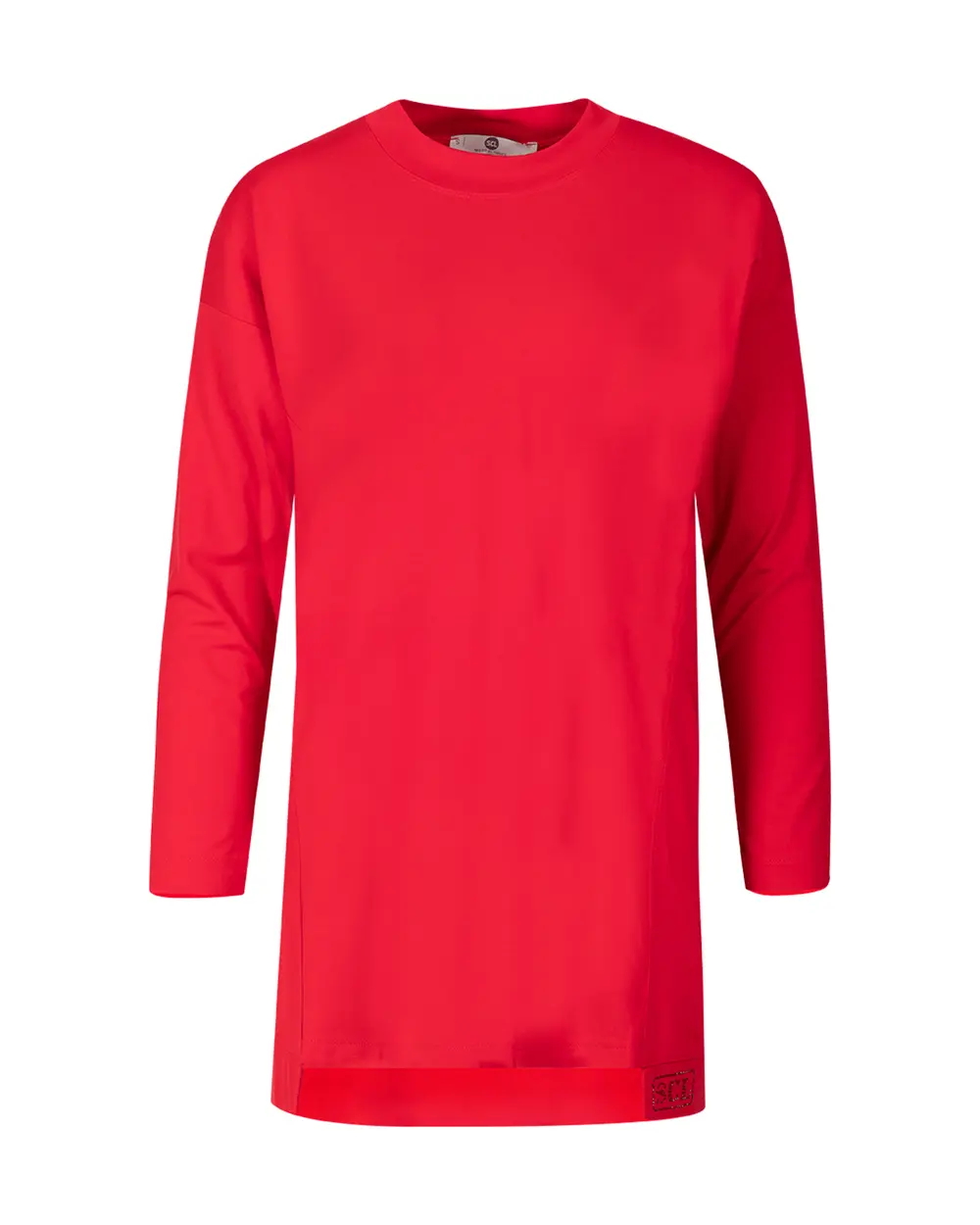  Round Neck Long Sleeve Tunic