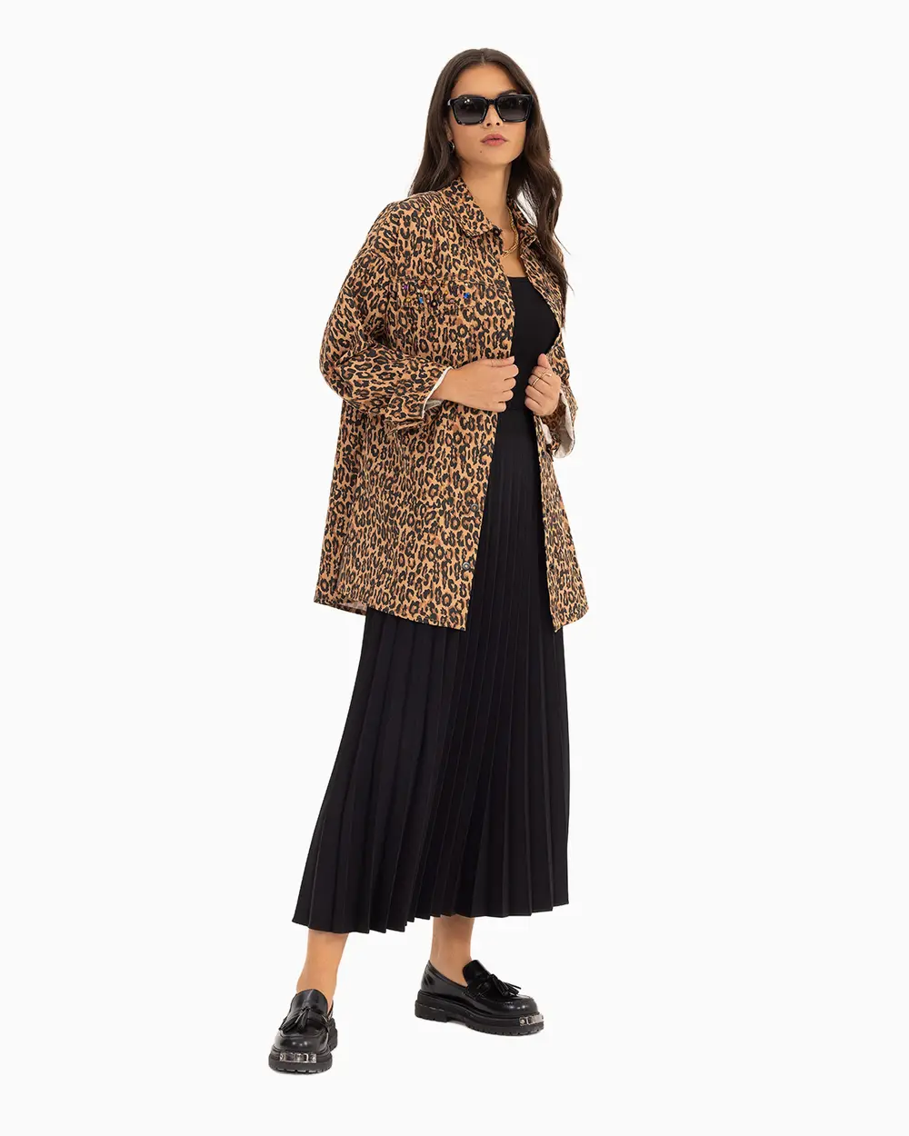 Leopar Desenli Ceket