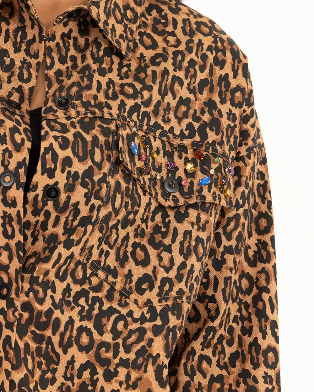 Leopar Desenli Ceket