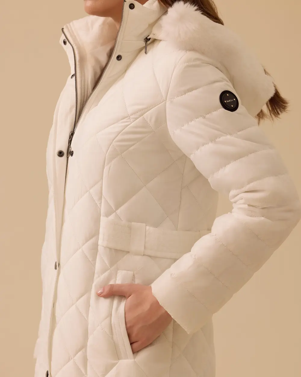 Kapüşonlu Kapitone Şişme Kaban