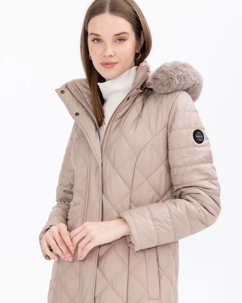 Kapüşonlu Kapitone Şişme Kaban