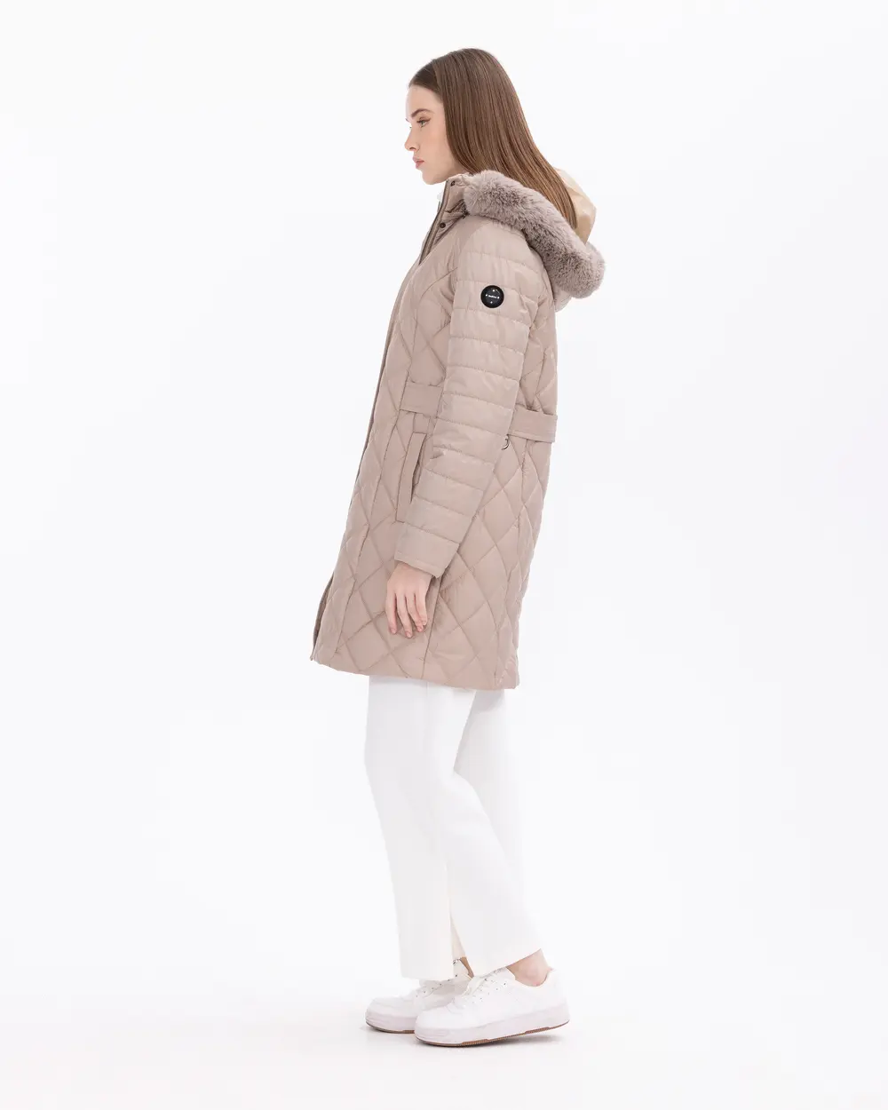 Hooded Quilted Inflatable Coat