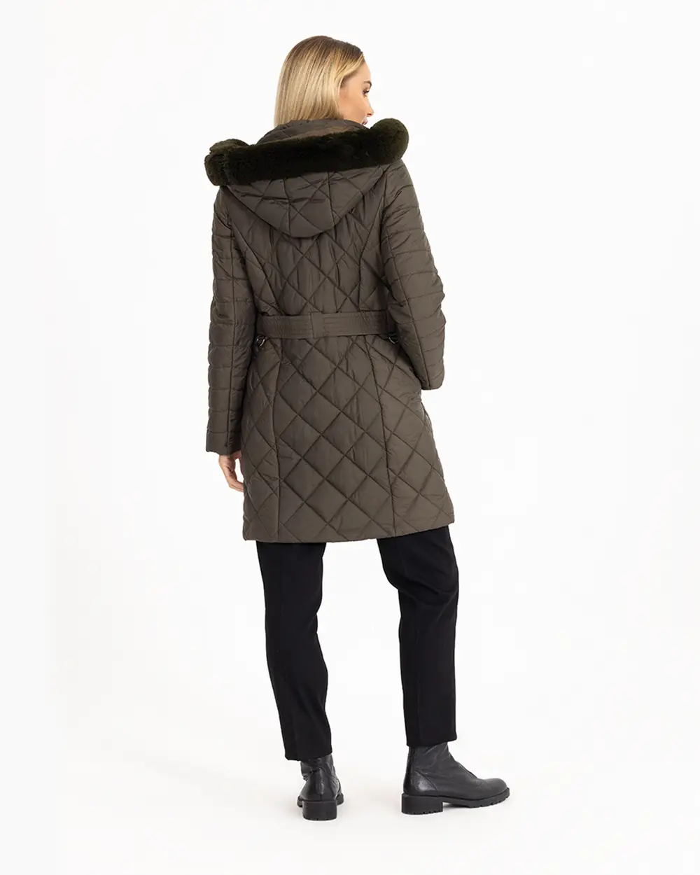 Kapüşonlu Kapitone Şişme Kaban