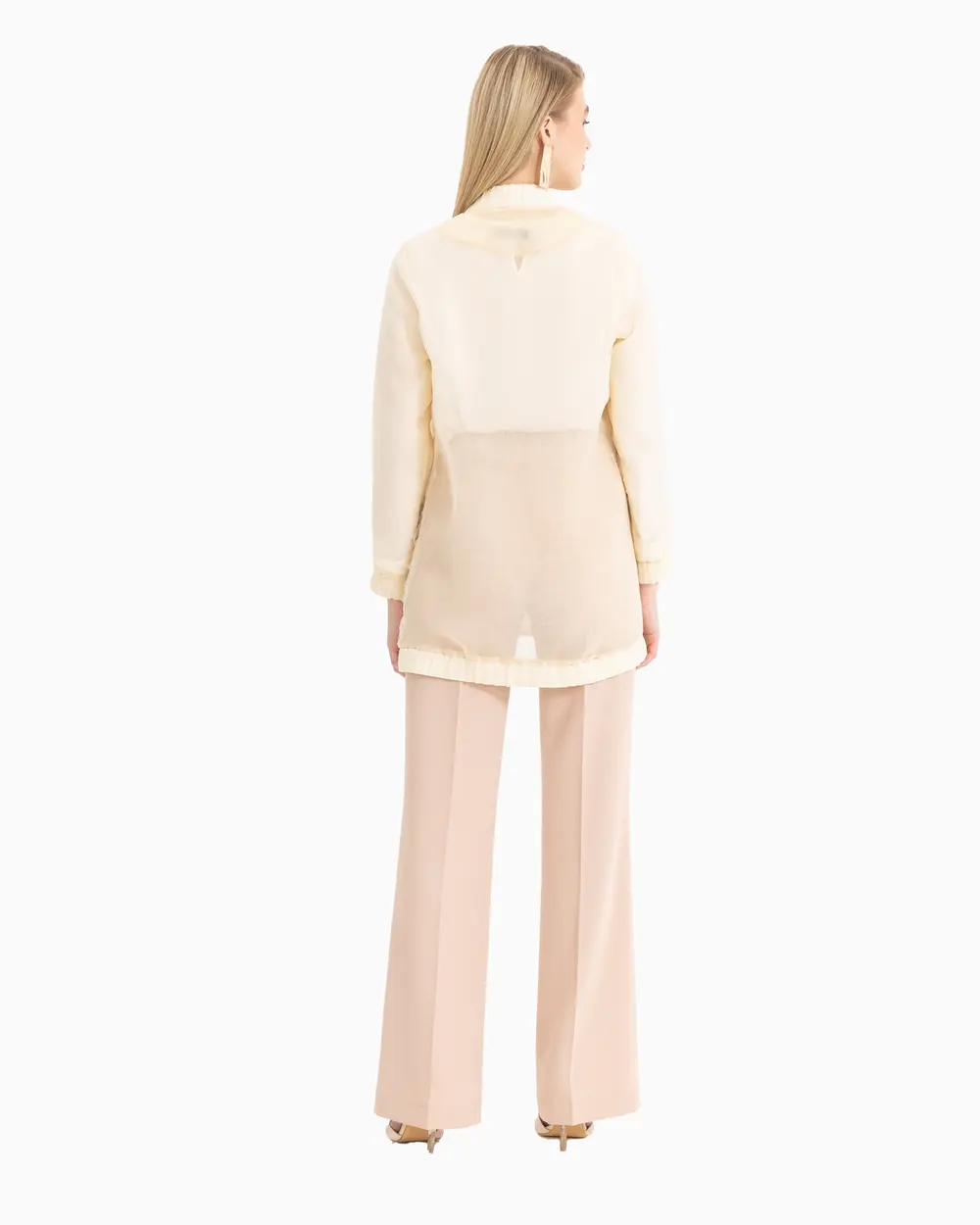 Geniş Paçalı Simli Pantolon