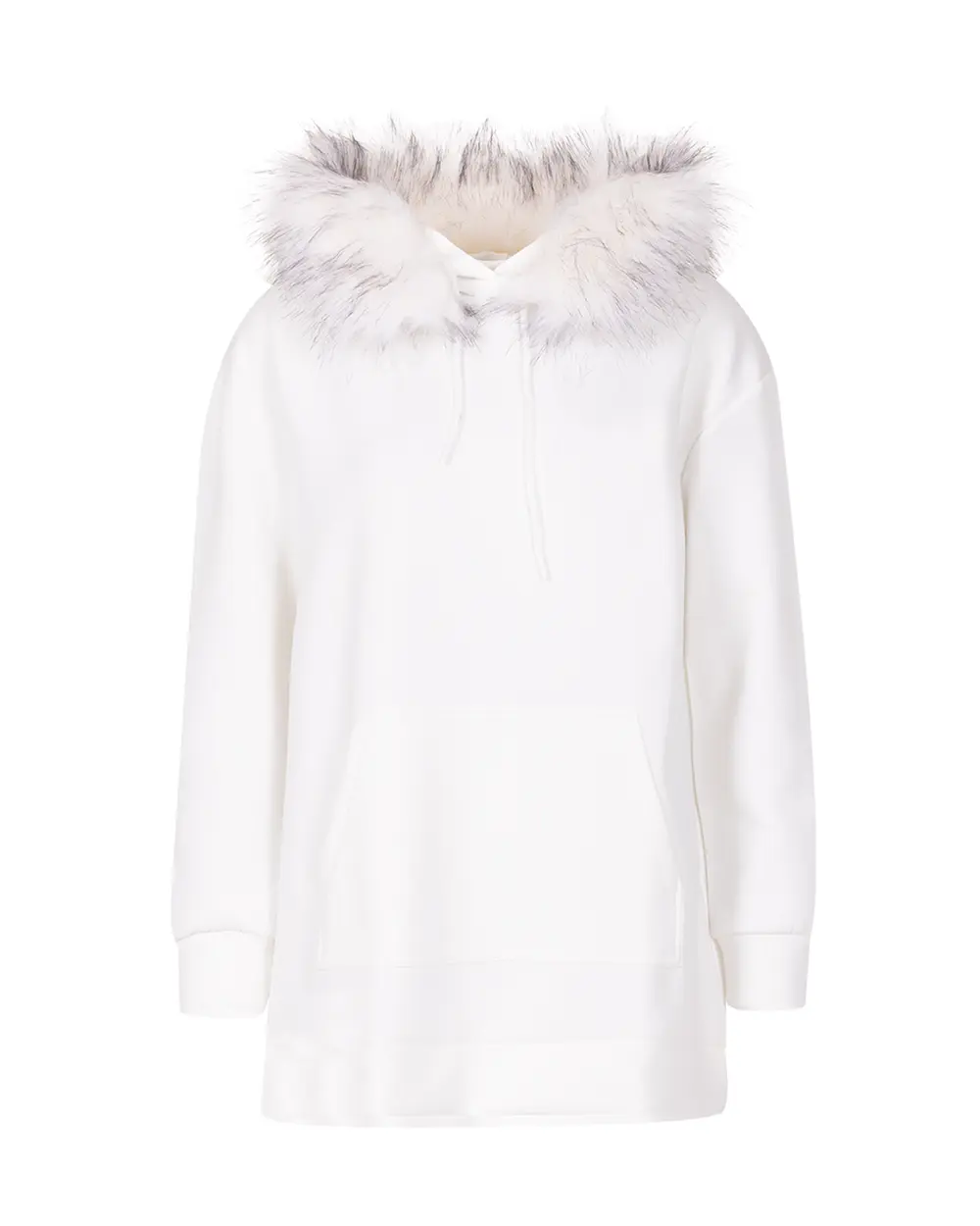 Fur Detailed Hoodie Sweatshirt