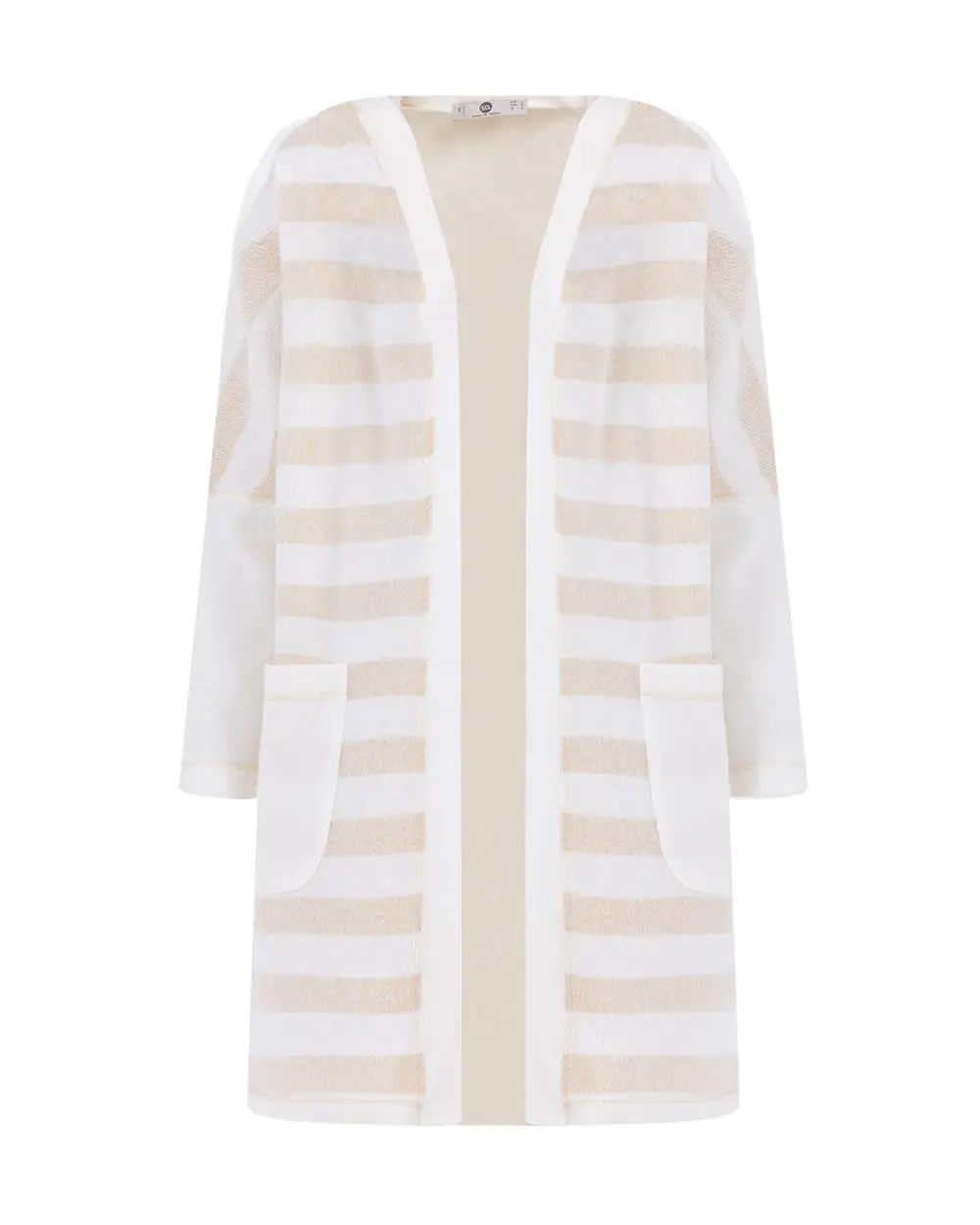 Çizgi Desenli Örme Kumaş Triko Hırka