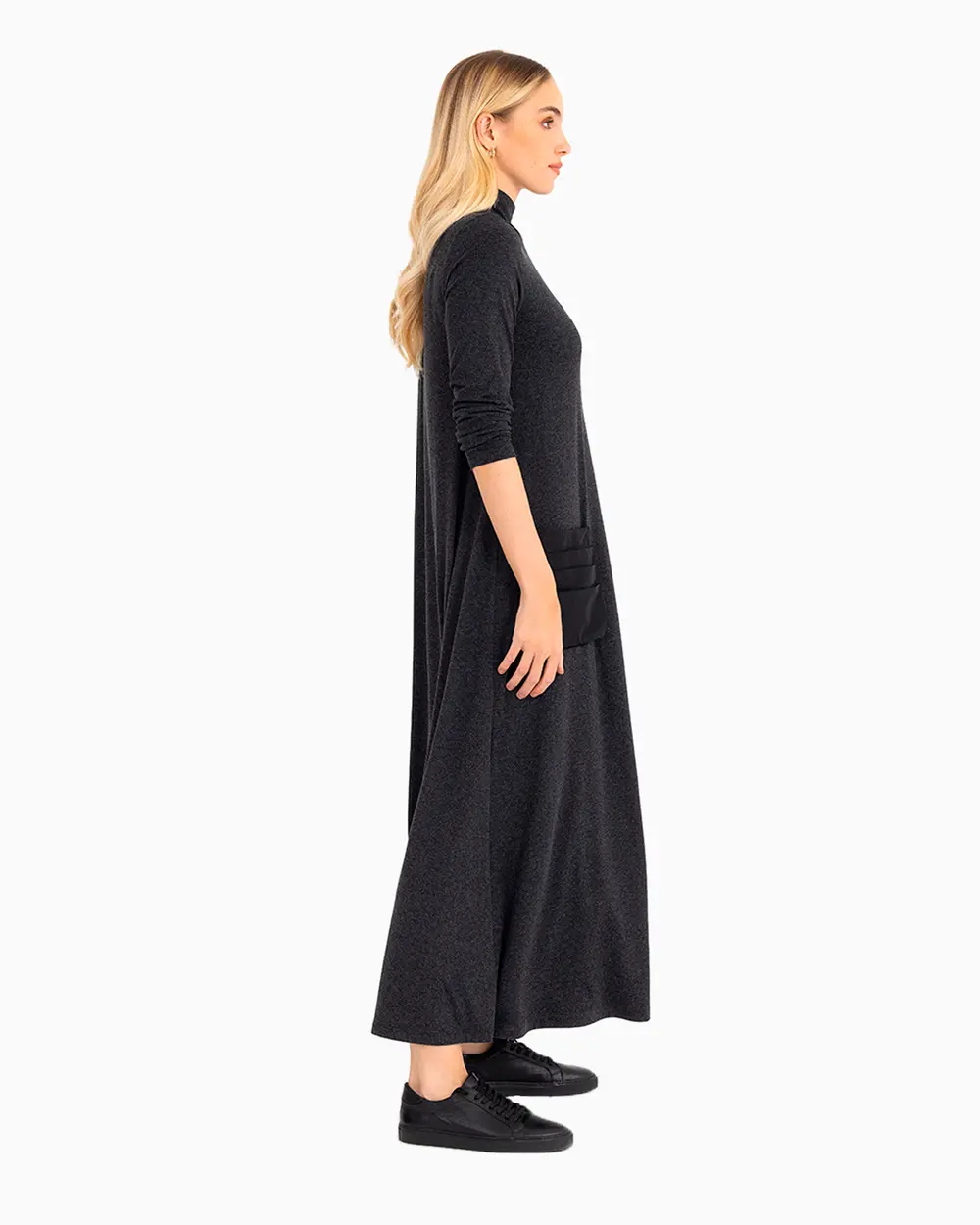Pocket Detailed Maxi Length Dress