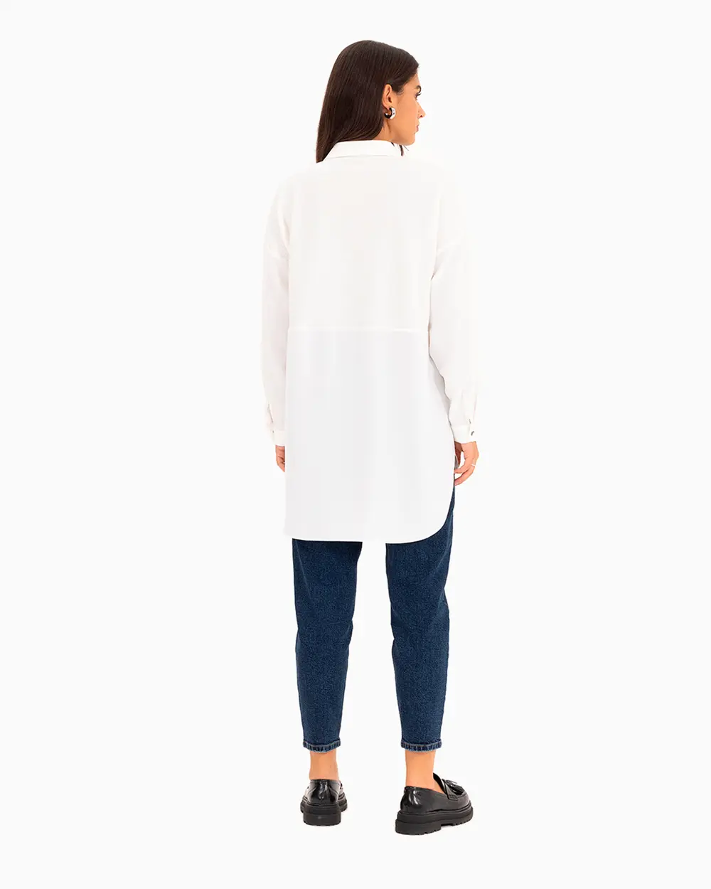 Double Fabric Shirt Tunic