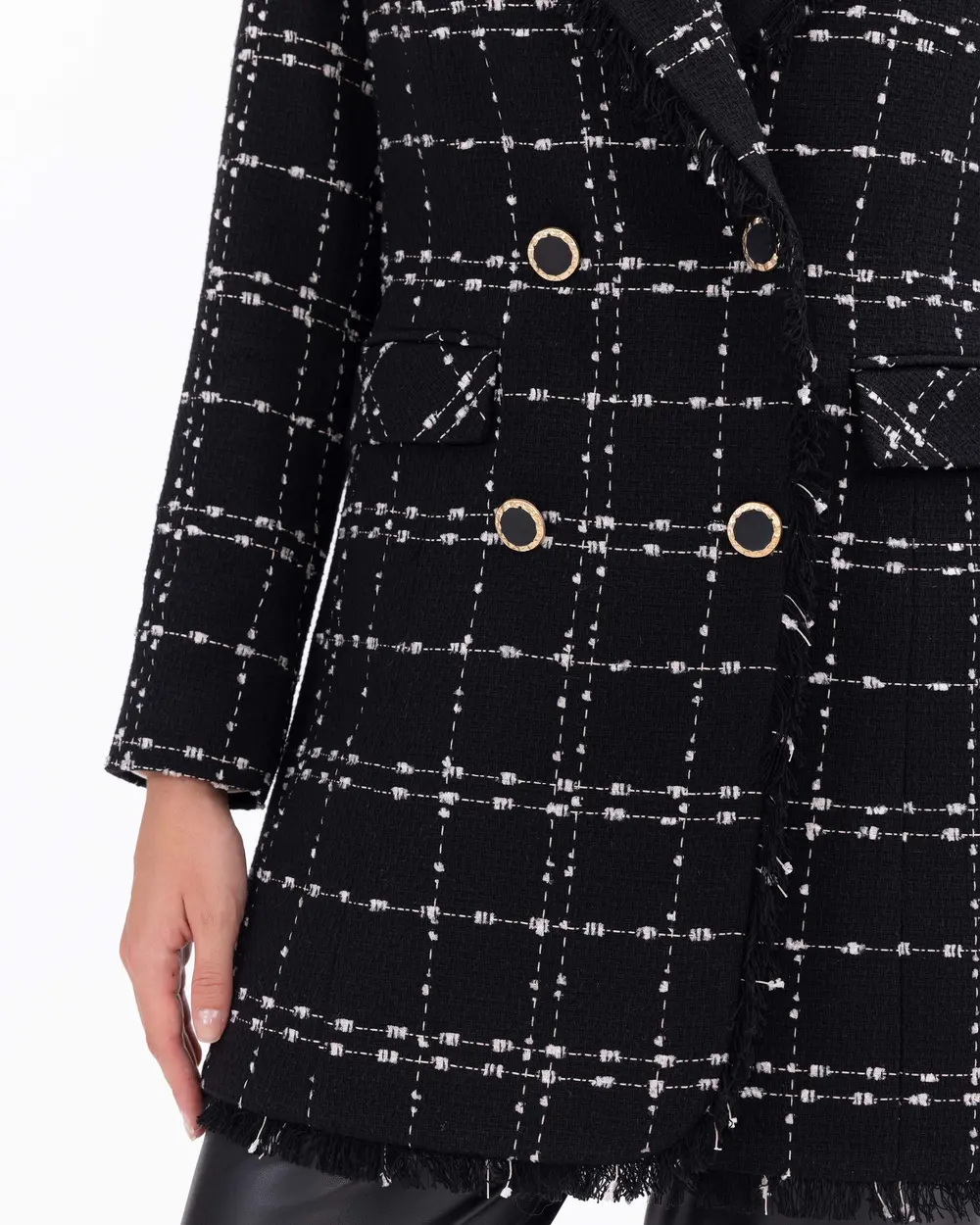 Tweed Fabric Blazer Jacket