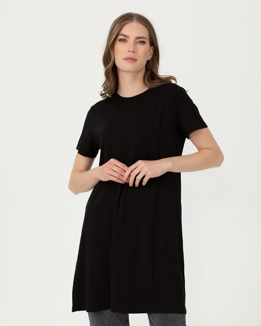 Short Sleeve Basic Tunic