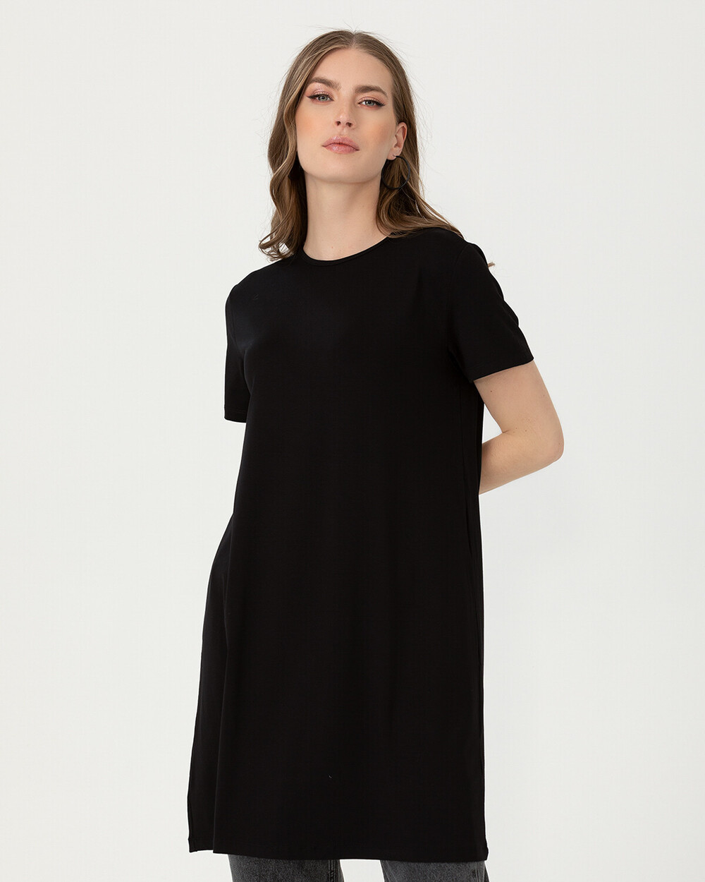 Short Sleeve Basic Tunic