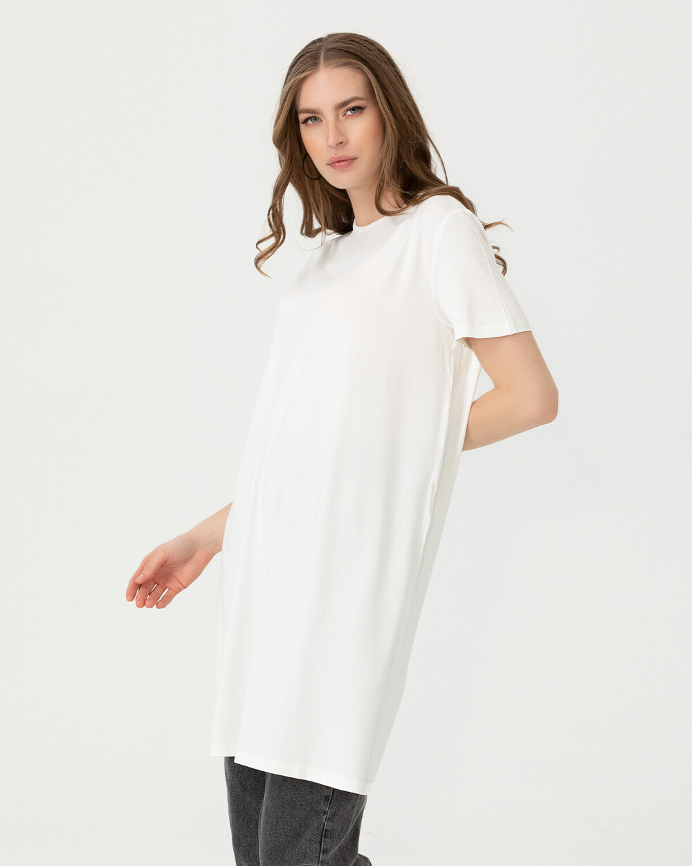 Short Sleeve Basic Tunic