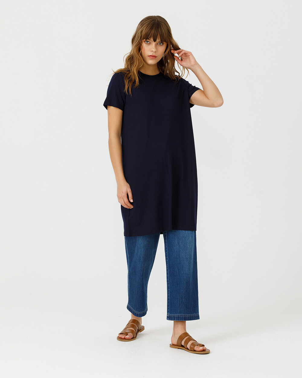 Short Sleeve Basic Tunic