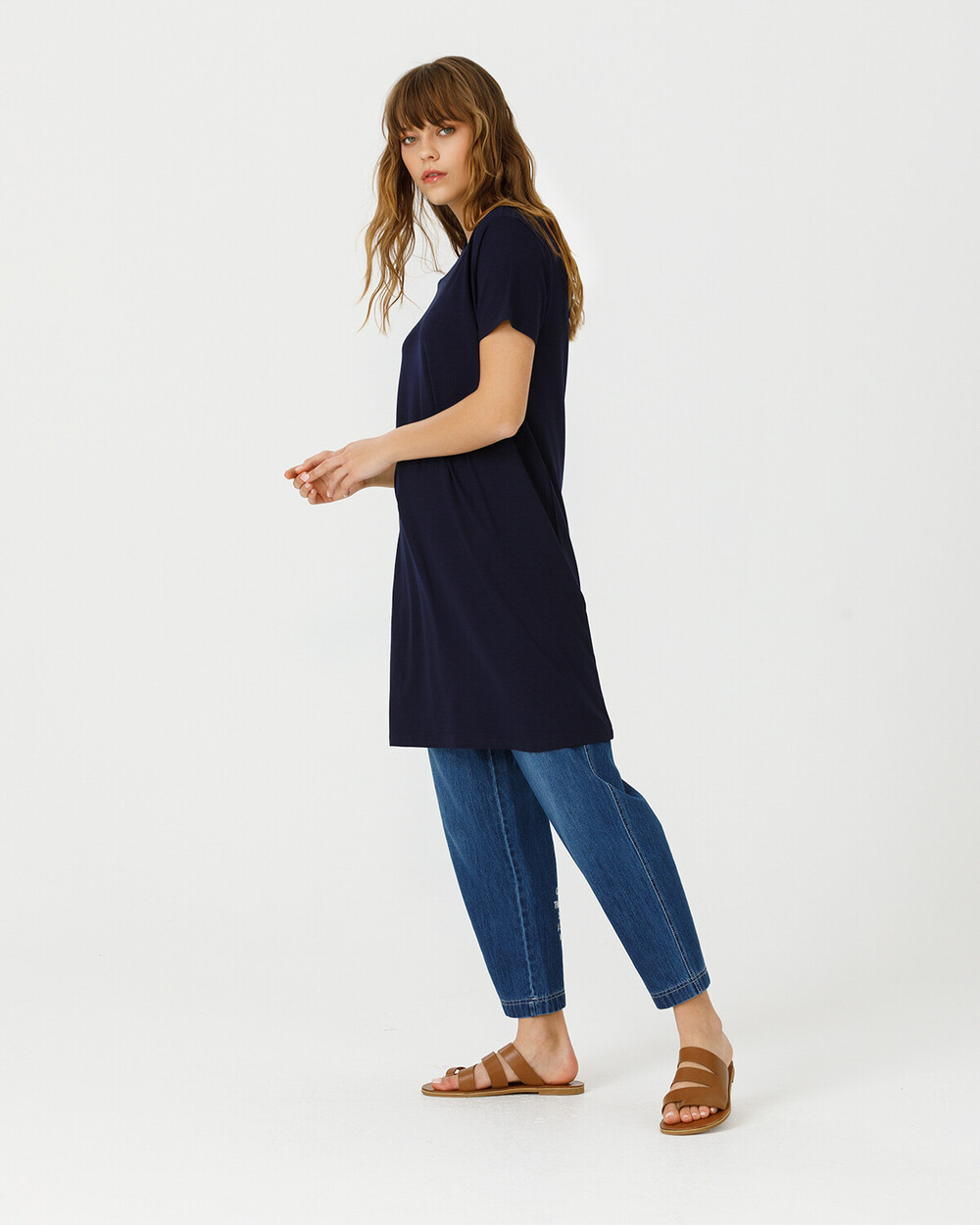 Short Sleeve Basic Tunic