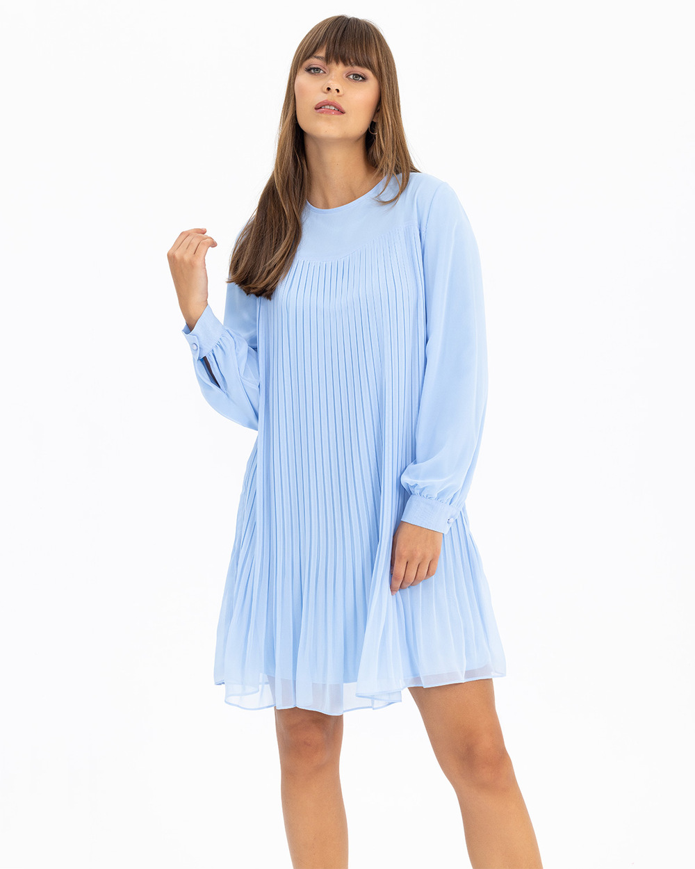 Pleated Long Sleeve Tunic