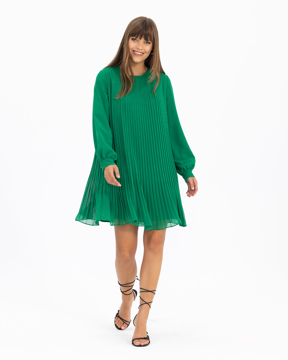 Pleated Long Sleeve Tunic