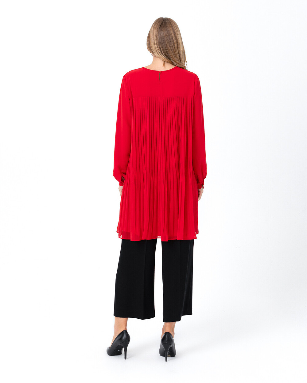 Pleated Long Sleeve Tunic