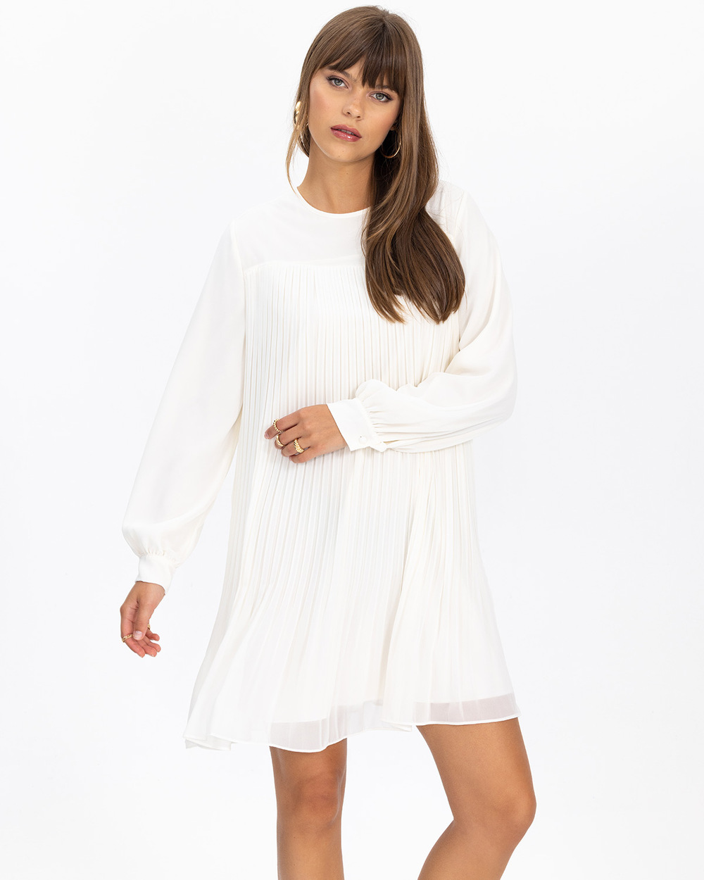 Pleated Long Sleeve Tunic