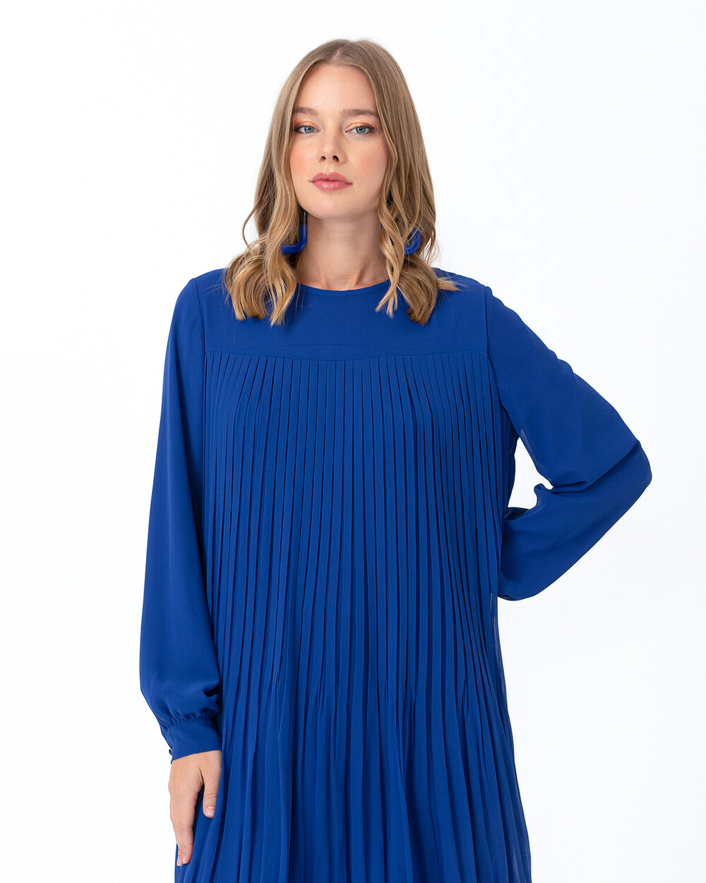 Pleated Long Sleeve Tunic