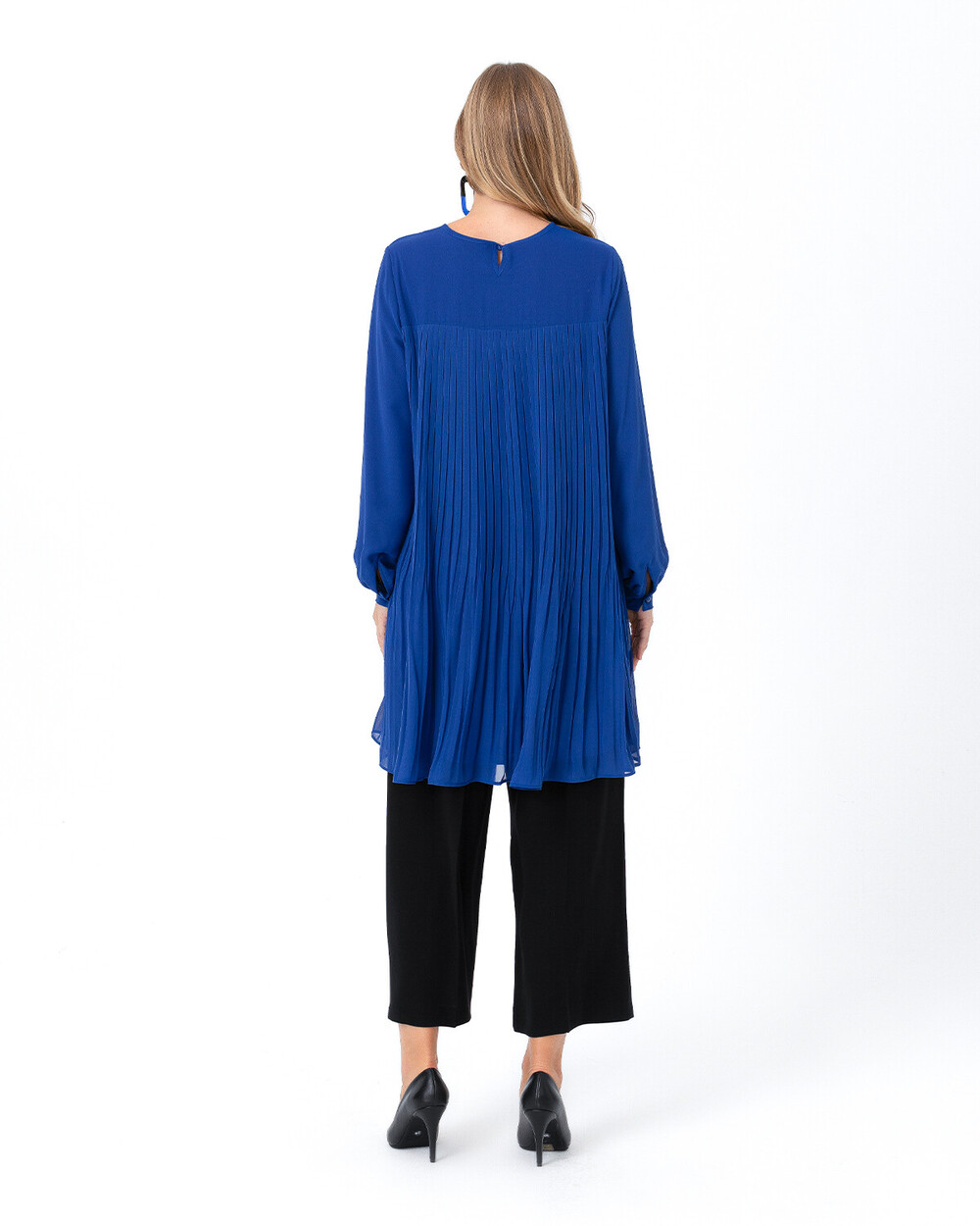 Pleated Long Sleeve Tunic