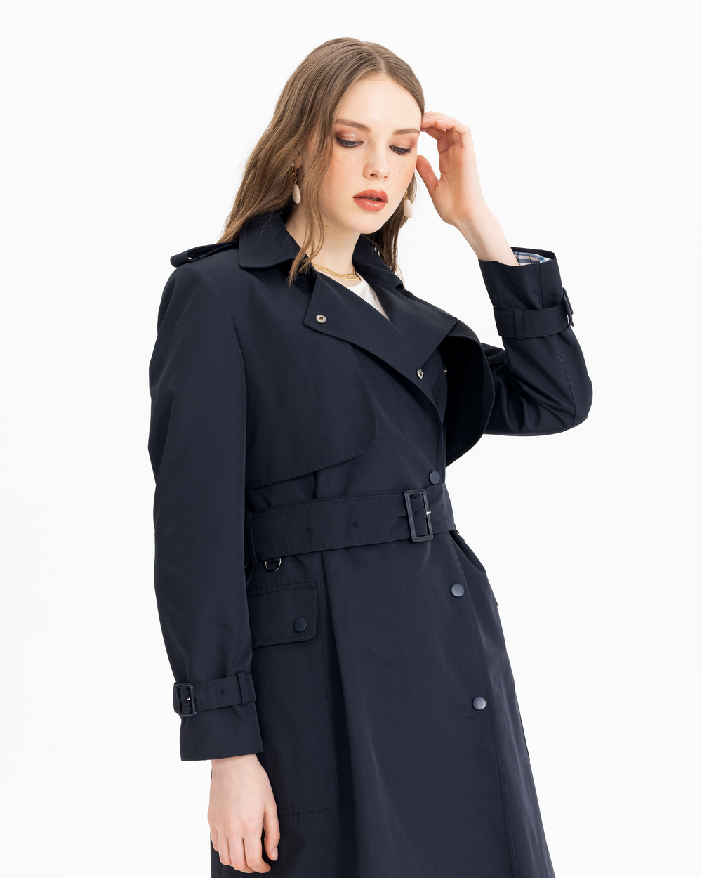 Kemerli Klasik Kesim Trençkot