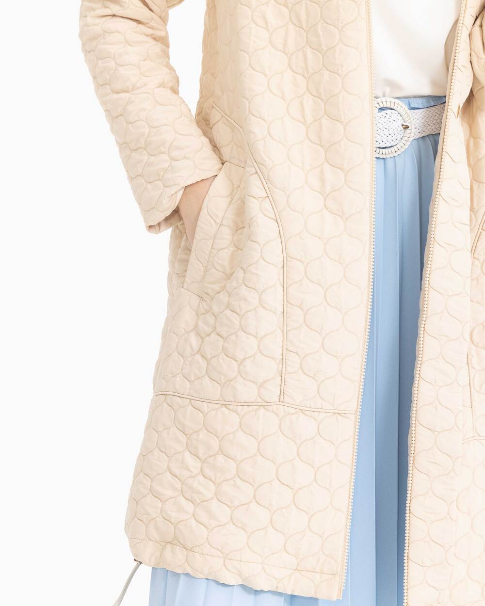 SCL HOODED QUILTED TRENCH COAT