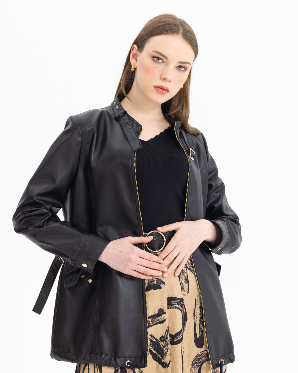 SCL FAUX LEATHER JACKET - SecilStore