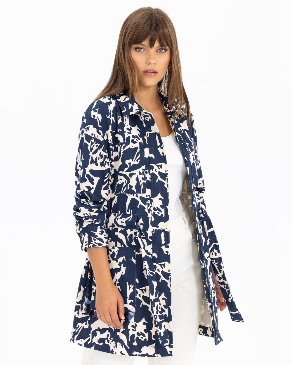 SCL ZEBRA PRINT CANVAS JACKET