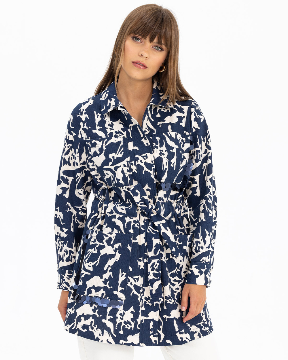 SCL ZEBRA PRINT CANVAS JACKET