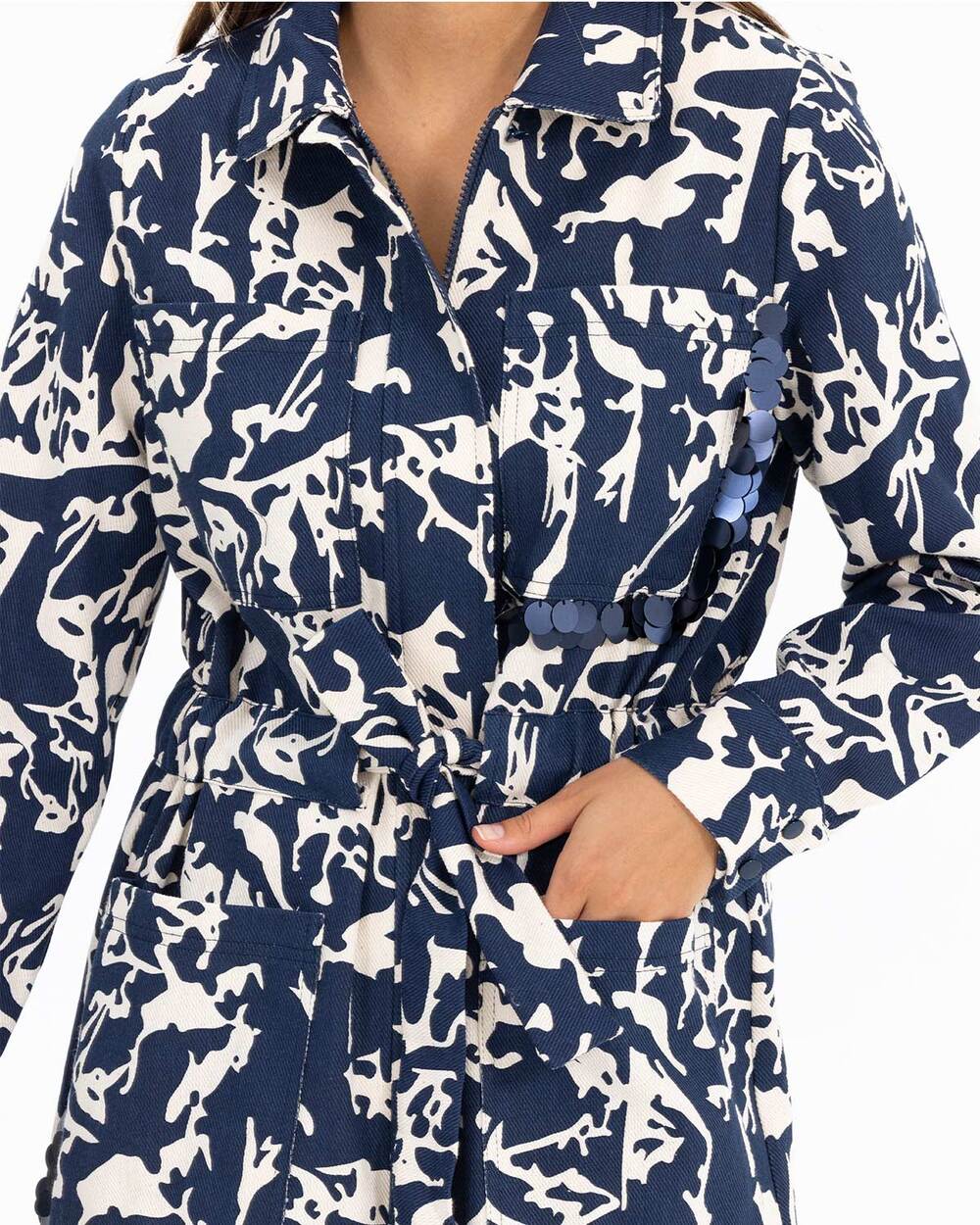 SCL ZEBRA PRINT CANVAS JACKET