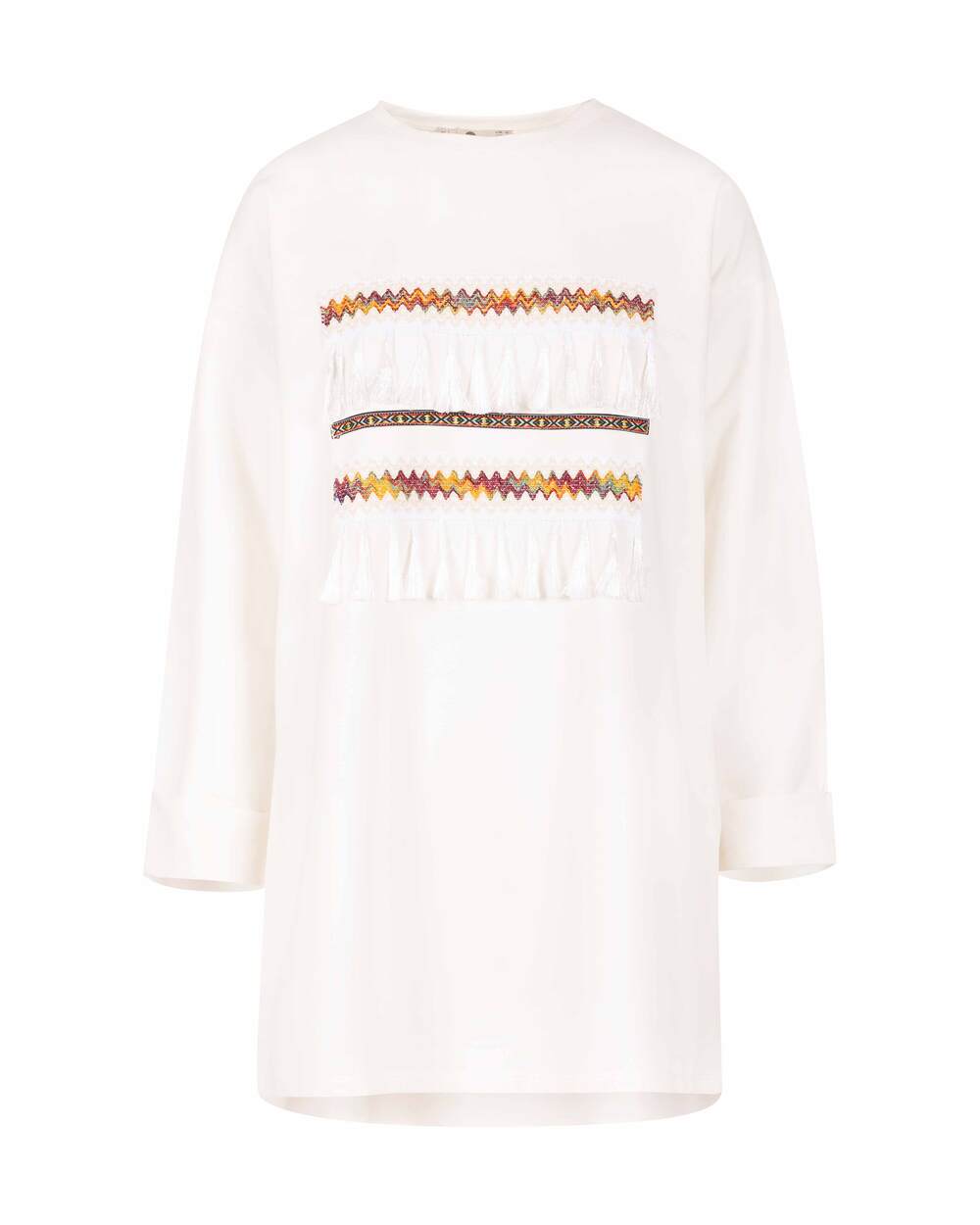 Tassel Embroidered Sweatshirt