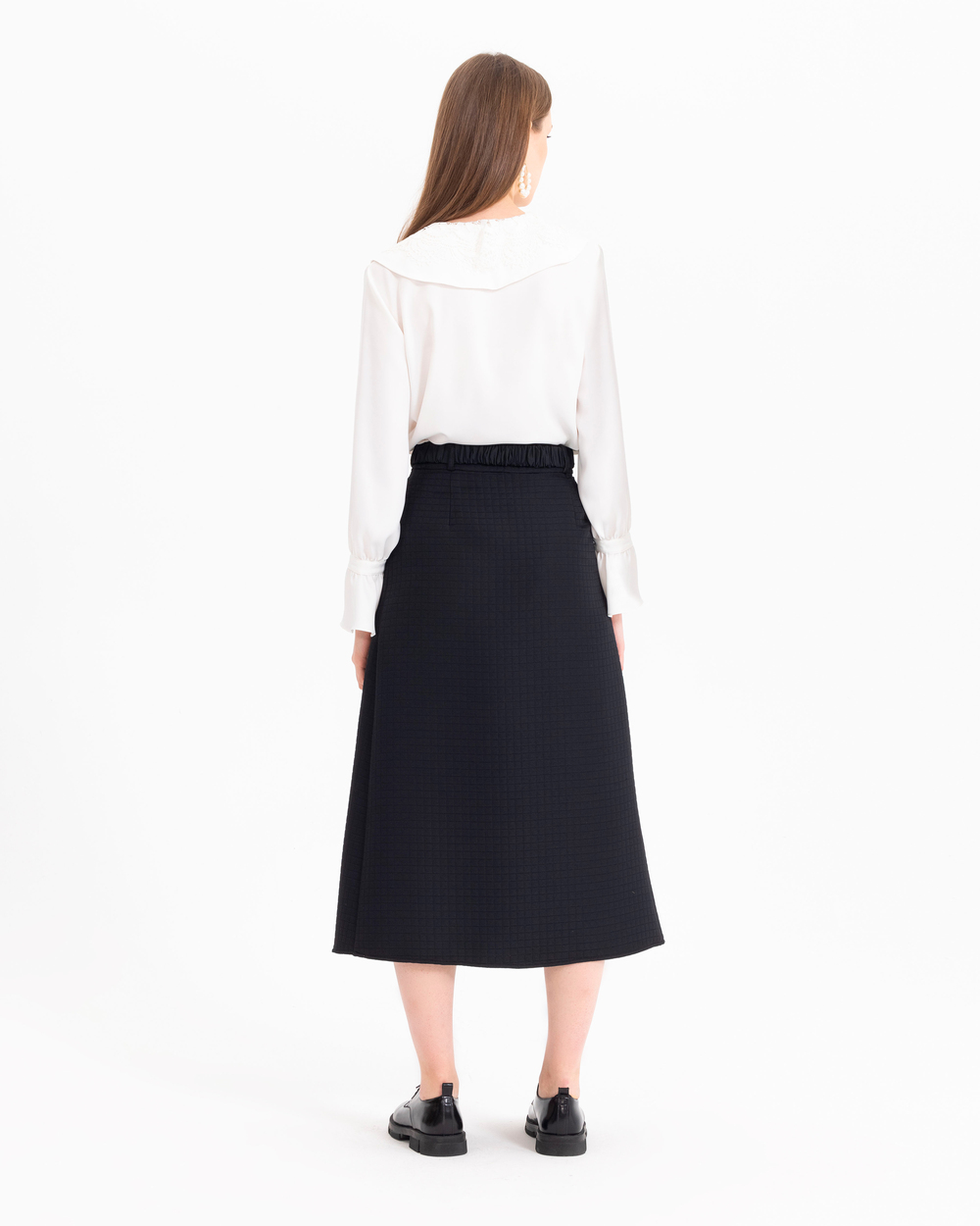 Dantel Detaylı Bebe Yaka Gömlek