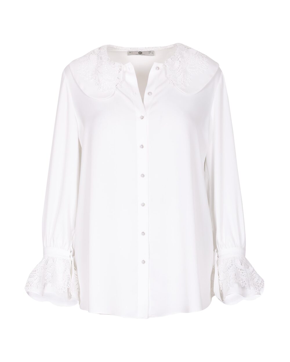 Dantel Detaylı Bebe Yaka Gömlek