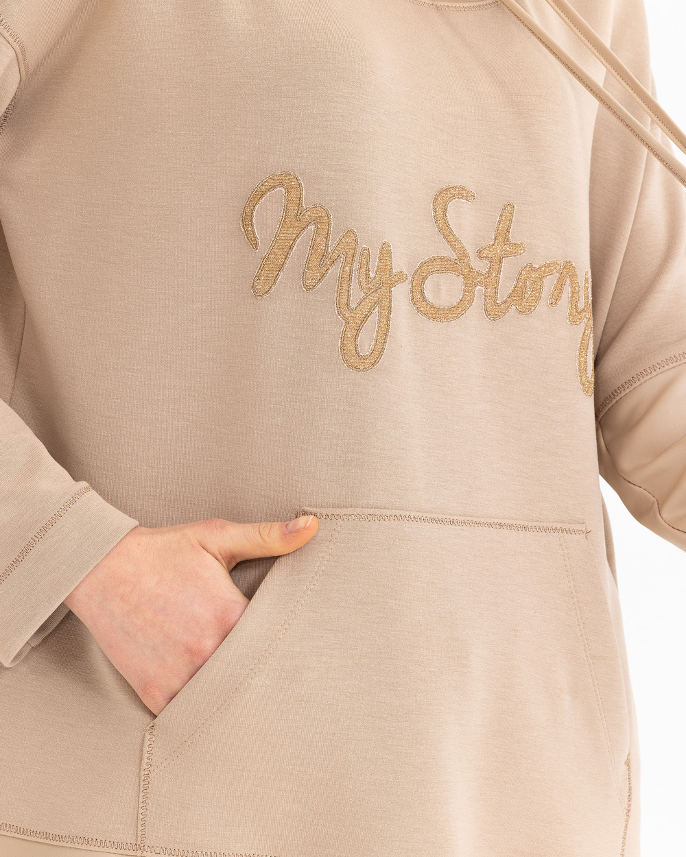 Kangaroo Pocket Sweatshirt Tunic