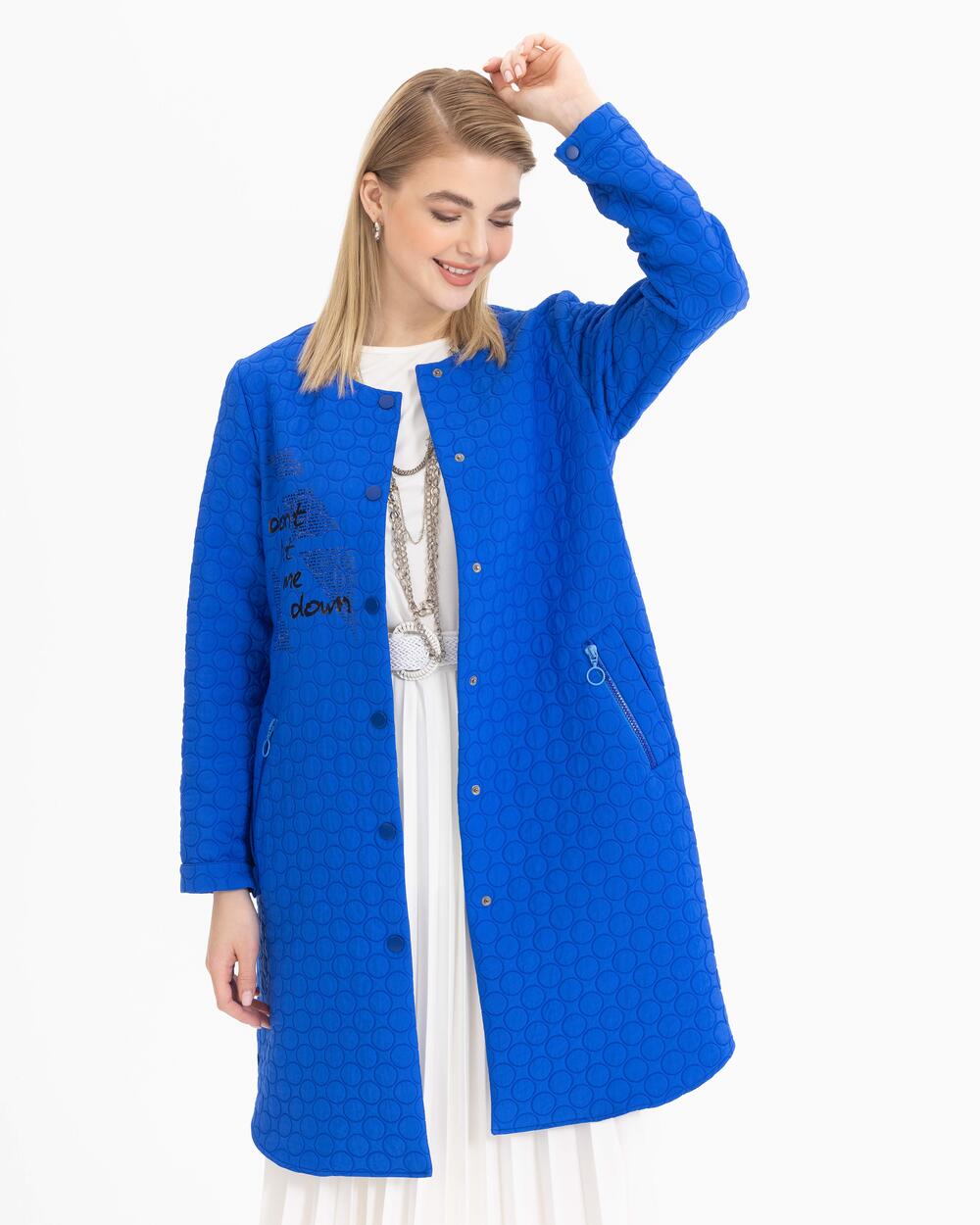 Lettering Detailed Quilted Cap