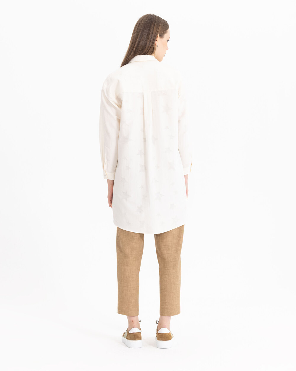 Cep Detaylı Uzun Kollu Tunik