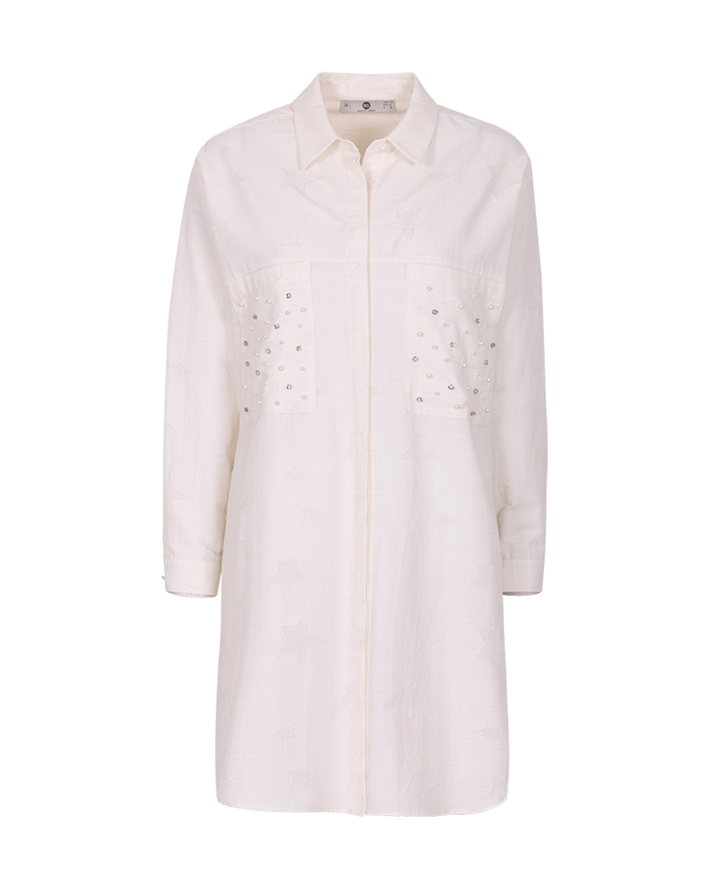 Cep Detaylı Uzun Kollu Tunik