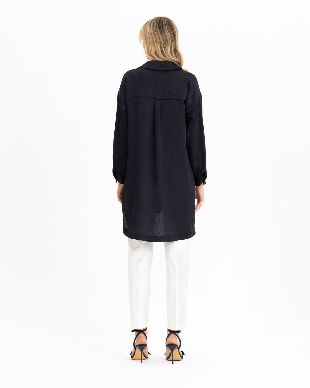  Pocket Detailed Oversized Tunic