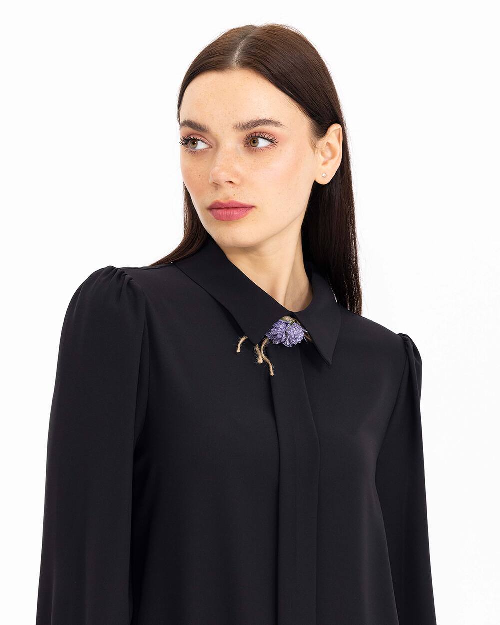 Brooch Shirt Tunic