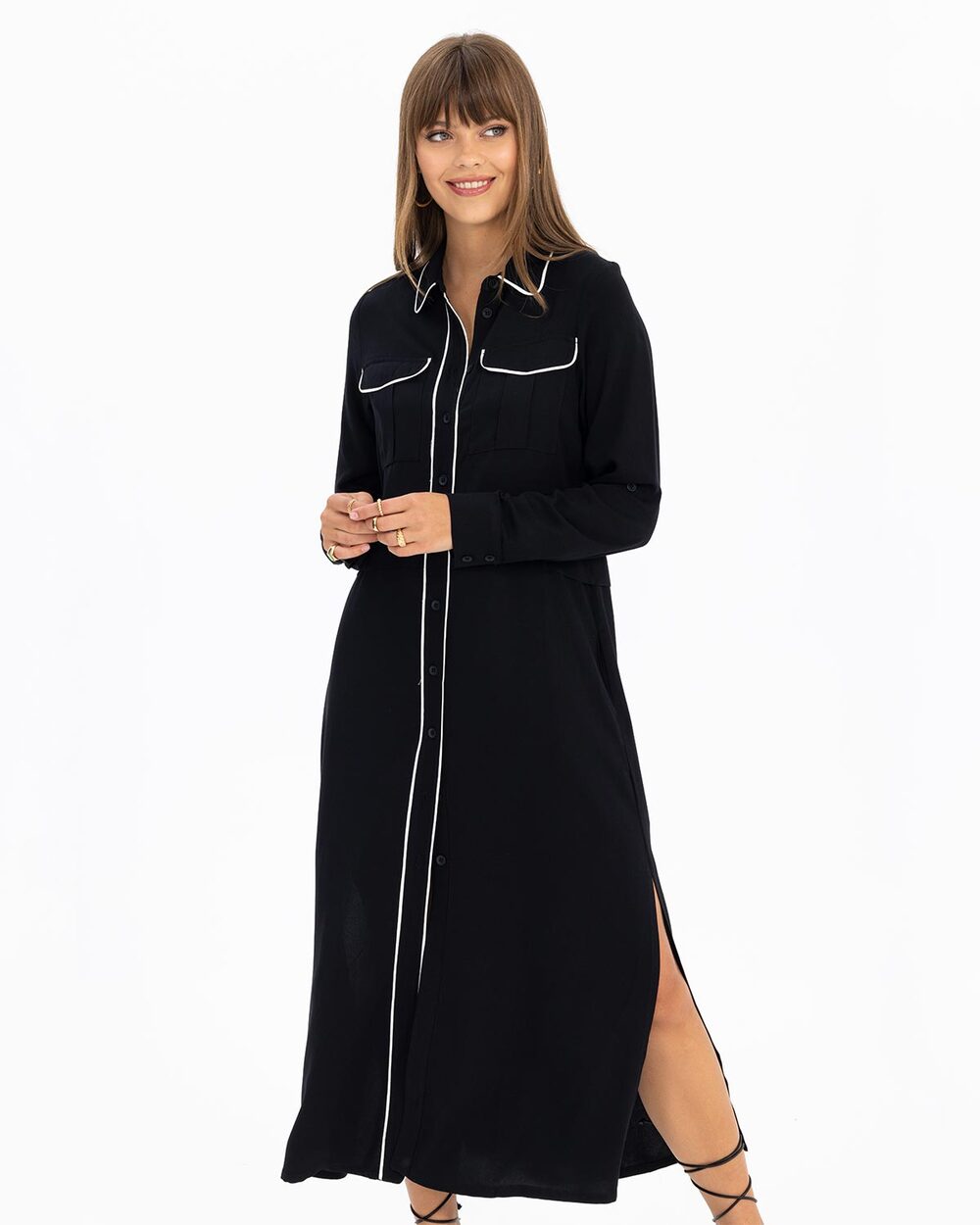 Piping Detailed Long Tunic