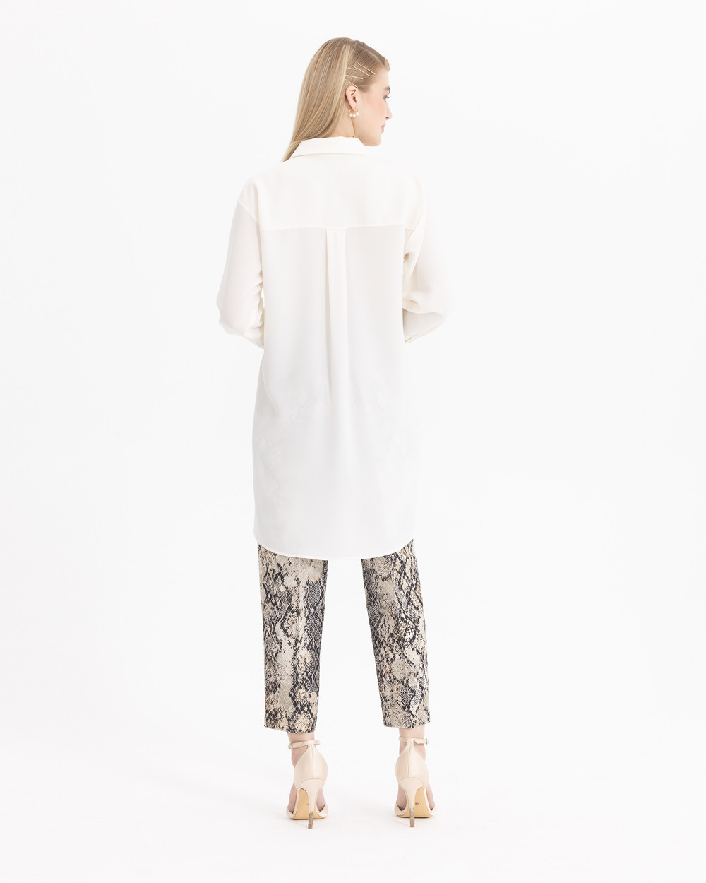 Pul Detaylı Gömlek Tunik