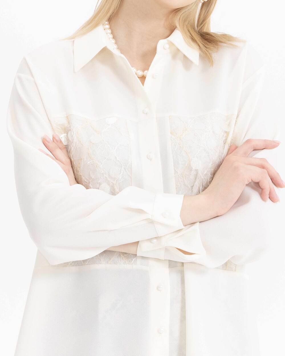 Pul Detaylı Gömlek Tunik