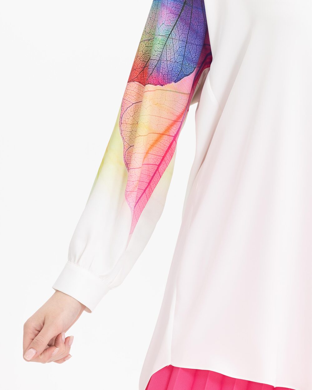 Renkli Desen Detaylı Tunik