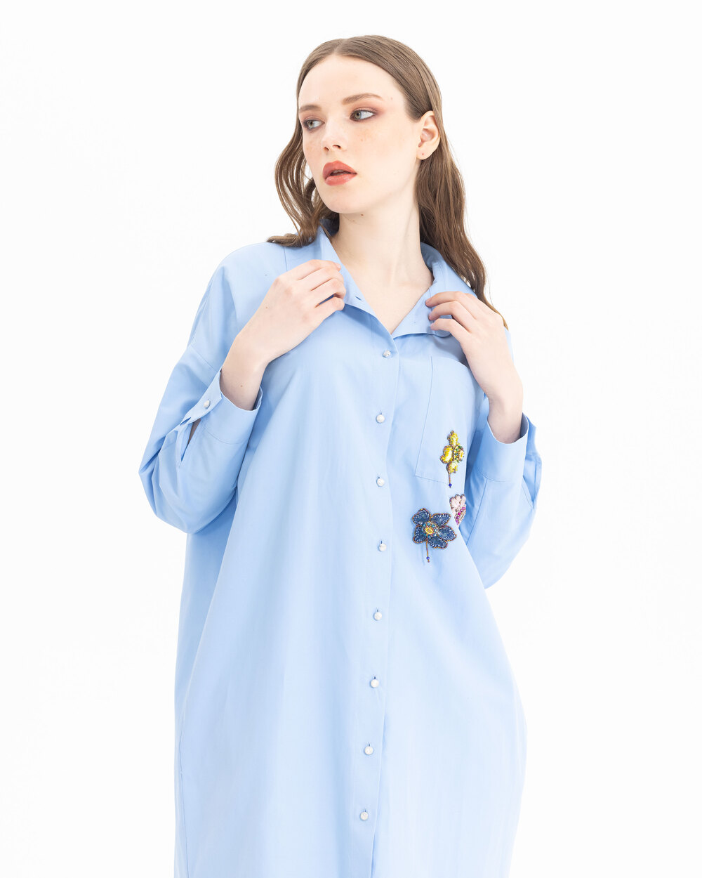 İşlemeli Gömlek Tunik